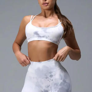 Soutien-gorge de sport à faible maintien pour femmes, logo personnalisé, yoga, fitness, entraînement, vêtements de sport - Product Image 4