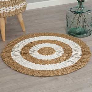 Seagrass <b>Round</b> <b>Rug</b> Natural <b>for</b> <b>Living</b> <b>Room</b> and Decor Bedroom Woven Boho OEM Designs Customized Handmade in Vietnam - Product Image 1
