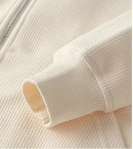 Sweat à capuche surdimensionné en molleton de coton 100 pour hommes, 400g/m2, haute qualité, décontracté, tissu tricoté gaufré doux - Product Image 3