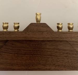 Bougeoir menorah en bois de qualité Standard pour la décoration de Noël pièce maîtresse de mariage bougeoir titulaire décor de table à la maison - Product Image 4