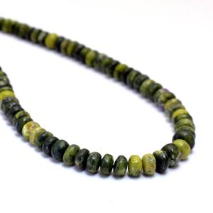 Piedra preciosa AAA + atlantasita, cuentas de Rondelle lisas de 4mm-7mm, cuentas sueltas de piedras preciosas semipreciosas de Stichtite raras naturales para joyería - Product Image 2