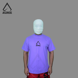 T-shirt 100% coton à la mode pour hommes séchage rapide nouveau style technique de broderie écran personnalisé tissu tricoté de haute qualité utilisation dans la salle de sport - Product Image 1