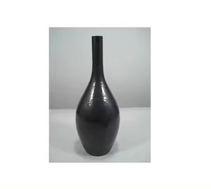 Vase à fleurs en métal de couleur noire Vente en gros de vases à fleurs en métal de conception unique faite à la main Fabricant de vases à fleurs en métal de fabrication indienne Décoration de la maison - Product Image 6