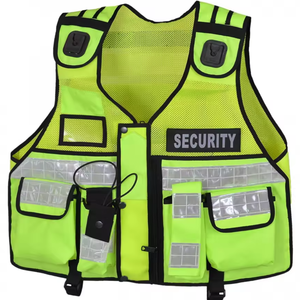Chaleco Protector de seguridad reflectante Hi Vis de la mejor calidad con impresión de logotipo personalizado Chaleco protector de trabajo de manga corta para hombres - Product Image 1