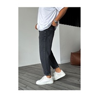 Pantalon large en jean tissé délavé pour homme, style hip-hop, respirant, écologique, décontracté, sportif, streetwear, pour toutes les saisons (printemps, été, automne, hiver)