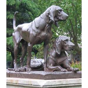 Juego de 2 Esculturas de Perros de Bronce, Otros Artículos de Decoración para el Hogar, Estatua de Perro Antigua, Precio de Fábrica - Product Image 3