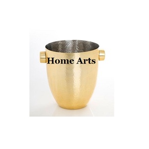 ถังน้ำแข็งทุบทำจากทองแดงพร้อมที่จับทองเหลืองถังทรงกลมสำหรับใส่น้ำแข็ง - Product Image 6