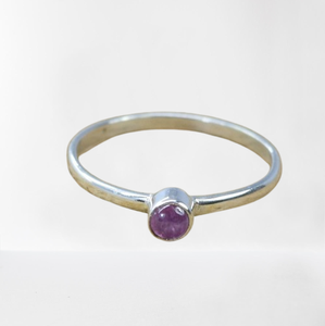 Anillo de amatista 925 Plata de ley sólida Clásico Mejor diseño Piedra preciosa Hecho a mano 925 Plata estampada Joyería de plata de moda - Product Image 1