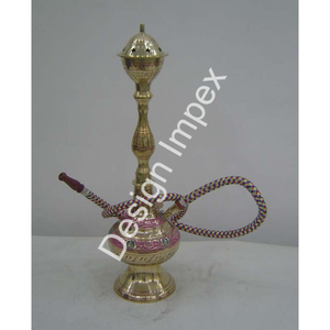 Custom Designing Hukkah With <b>Pipe</b> Elders and Teens Smoking Shisha Hukkahs Factory Best Prices Selling Brass Hukkah Hot Sales - Product Image 3