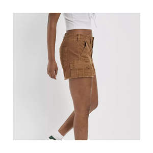 Shorts de Mezclilla para Mujer, Color Marrón, Sexy, Transpirable, con Bolsillos con Botones, Casuales, de Alta Calidad, de Pakistán, Servicio OEM, 2026 - Product Image 5