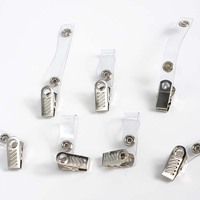 Porte-badge à clip côtelé Bestom Brand Sideling, petite boucle pour porte-badge d'identification, usage bureau et infirmier, accessoires pour porte-nom.