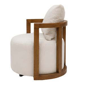 Juego de Sala de Estar Moderno de 3 Piezas, Sillones con Estructura de Madera y Mesa Lateral, Muebles de Lujo para Hostelería - Product Image 5