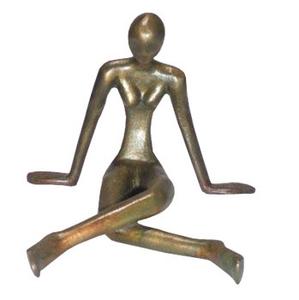 Statue en métal abstraite humaine moderne et élégante en aluminium Décor de bureau à domicile élégant Impression de logo personnalisé Sculpture moderne antique Art - Product Image 5