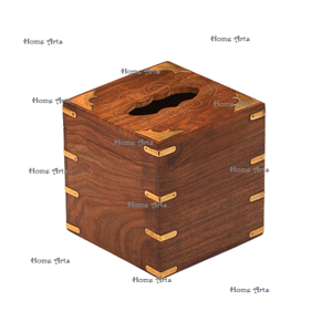 Juego de 2 Cajas de Almacenamiento para Servilletas de Madera de la Más Alta Calidad, Diferentes Formas y Tamaños, al Precio Más Bajo - Product Image 4