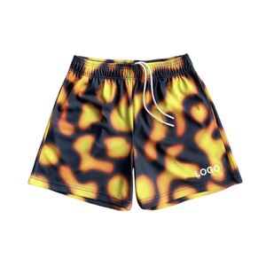 Pantalones cortos de baloncesto de malla de moda para hombre, ropa de gimnasio de verano, ropa de calle, pantalones cortos atléticos de poliéster personalizados - Product Image 3