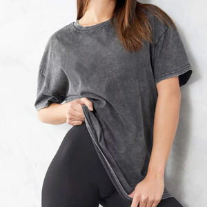 Femmes Adultes Acide Minéral Lavage Unisexe Style T Shirts 2023 Nouveau Design Personnaliser T-Shirt Coton Hommes Tee Oversize Acid Wash T Shirts - Product Image 1
