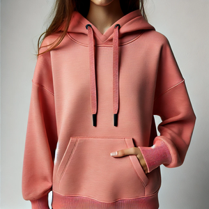 Sudadera con capucha de algodón Unisex de alta calidad de 500Gsm para estampado de farol sudadera con logotipo recortado de gran tamaño lana de invierno 100% algodón - Product Image 5