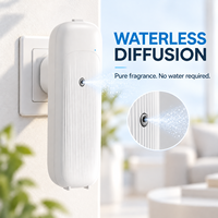 Diffuseur de parfum mural compact avec lumière d'ambiance et programmation via application pour intérieurs et hôtels de 30 à 100 m³