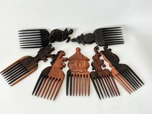 Peine de Madera Pulida Ecológico Hecho a Mano por los Mejores Artesanos, con Dientes Redondeados Suaves para Cabello Rizado y Grueso - Product Image 5