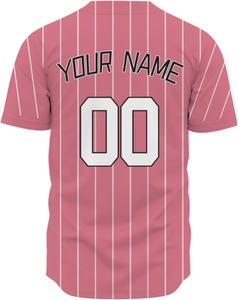 เสื้อเบสบอลคอวีระบายอากาศผ้าโพลีเอสเตอร์ออกแบบได้ตามต้องการสำหรับลีกกีฬาชุดไซส์พิเศษพร้อมชื่อและตัวเลขส่วนตัว - Product Image 3