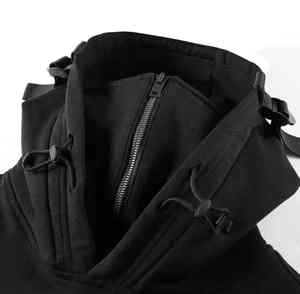 Sweat-shirt à capuche avec masque intégré, conçu pour offrir une couverture faciale, de la chaleur, du confort et un style décontracté pour l'hiver. - Product Image 5