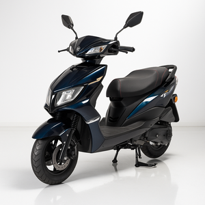 Scooter à gaz 125cc pour adultes moto de rue haute performance avec freins à disque avant et à moyeu arrière roues en aluminium de 10 pouces - Product Image 1