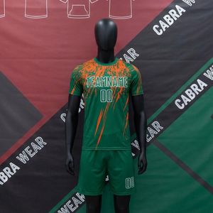 Conjunto de Uniforme de Fútbol Personalizado para Hombre y Mujer, Transpirable, de Secado Rápido, 100% Poliéster, Cuello Redondo, Manga Corta, Alta Calidad, al por Mayor - Product Image 6