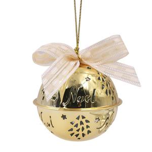 Adorno de campana colgante de Navidad Vintage, diseño de Metal para decoración de árboles y estilo de temporada para el hogar o eventos - Product Image 2