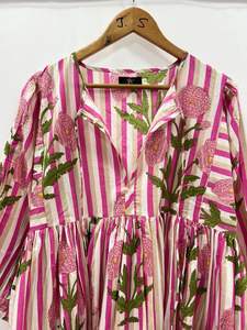 Indien nouvelles fleurs caftan robe doux coton Maxi plage couverture vêtements de détente longue robe de nuit naturel décontracté pour l'été taille libre - Product Image 2