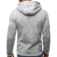 Veste à capuche zippée en polaire pour homme avec poche poitrine, 100 % coton, chaude et décontractée, fabricant OEM de sweats à capuche zippés personnalisés