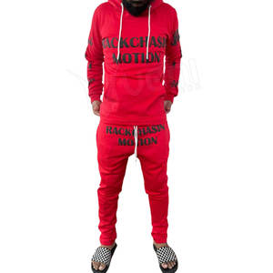Fabricant de survêtements personnalisés avec logo imprimé, ensemble sweat à capuche et jogging unisexe, usine de vêtements de sport OEM ODM, impression sérigraphique, 100% coton - Product Image 1