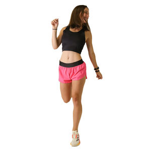 Femmes taille haute Sexy sport Shorts de gymnastique respirant été Compression doublure en gros couleur unie Yoga coupe ajustée - Product Image 6