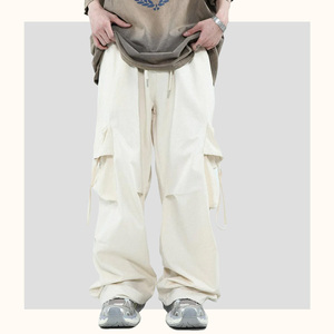 Oversize Heavyweight <b>Corduroy</b> Casual Sweatpants for Men Loose Fit Slim Fit Baggy Trouser Breathable Winter Pajama <b>Pants</b> Elastic - Product Image 2