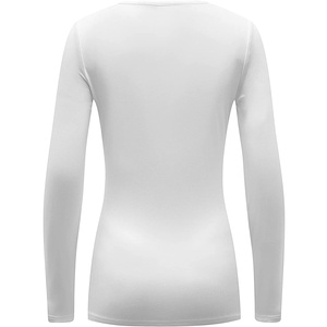 New Design 2024 OEM <b>Long</b> <b>Sleeve</b> High Neck Women Scrub Shirts Breathable Stretch Jersey Seamless Fusing Fashion Medical Uniforms - Product Image 5