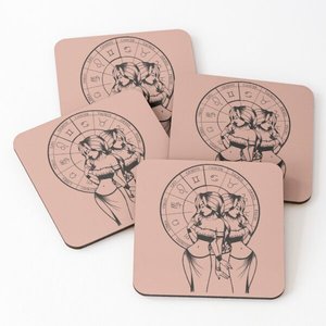 Posavasos de corcho de alta calidad para bebidas, Lindo juego para tazas de posavasos, café impreso, forma y tamaño personalizados, producto de moda - Product Image 6