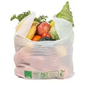 High on Bulk Demand Corn Starch 100% Biodegradable Bag Compostable Vegetable Plastic Grocery Bags a Sustainable Carry Solution - Product Image 5