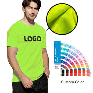 Camisetas de Punto para Hombre, Venta Directa de Fábrica, MOQ Bajo, Poliéster/Algodón, Transpirables, Sublimación Personalizada, Precio al por Mayor - Product Image 2