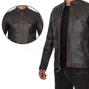 Chaqueta de Motociclismo de Cuero Genuino, Transpirable, Ligera, de Alta Visibilidad, Protectora para Carretera y Ciudad, para Invierno - Product Image 4