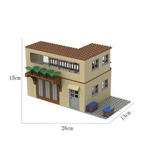 City Street Pubg 1:8 Scale <b>Plastic</b> Building Kit Construction Toy Moc <b>Blocks</b> Sets for Architecture Model Playing - Product Image 4