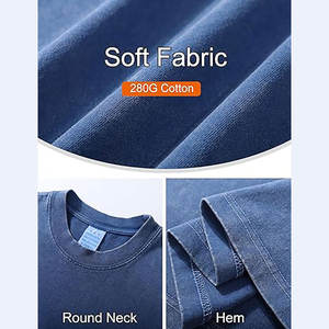 Chemise pour homme 100% coton surdimensionné anti-rides écologique décontractée vintage lavée à l'acide avec logo personnalisé 6XL - Product Image 4