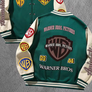 Veste universitaire vintage pour homme, veste de baseball, prix de gros, vente chaude, streetwear avec broderie unique, veste streetstyle - Product Image 1
