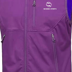 Chalecos de hombre prendas de vestir exteriores ligeros impermeables al aire libre Softshell chalecos chaqueta sin mangas con logotipo personalizado - Product Image 3