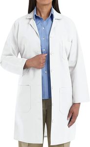 Bata de laboratorio blanca para mujer, uniformes médicos, ropa blanca, bata de laboratorio para mujer, bata de laboratorio profesional para mujer - Product Image 3