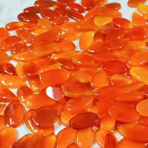 Meilleure vente, Cabochon de cornaline rouge, coeur de pierre précieuse en vrac pour bijoux - Product Image 4