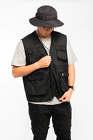 Multi-Pocket Sneldrogende Man Werk Vracht Heren Casual Outdoor Werk Safari Vissen Reizen Foto Cargo Vest Jas Multi Zakken