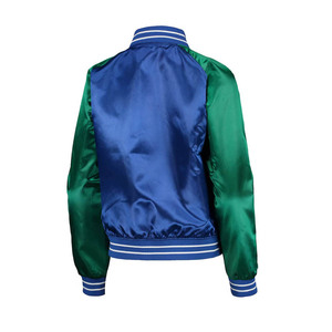 Veste Miami Hurricanes en satin et cuir blanc pour homme, présentez votre fierté d'équipe avec style avec le blouson bombardier pour homme, nouvel arrivage - Product Image 3