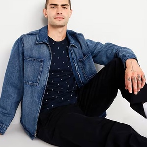 T-shirt imprimé bleu marine pour hommes T-shirt en coton décontracté à manches courtes et col rond avec imprimé graphique mignon T-shirt en coton d'été - Product Image 3