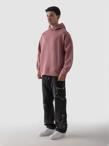 High Quality Unisex Oversized Plain Hoodie <b>Thick</b> <b>Fleece</b> Zipper Pullover Winter Streetwear Eco-Friendly Custom Logo OEM ODM Bulk - Product Image 2