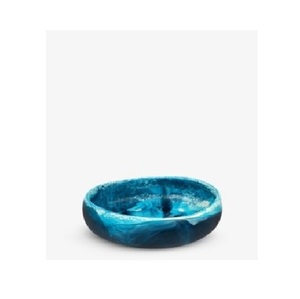 Bol en résine fait à la main avec un motif de marbre moderne, brillant unique, pièce maîtresse élégante pour étagère de table ou décoration intérieure - Product Image 3