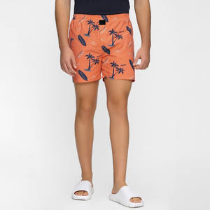 กางเกงขาสั้นชายหาดสำหรับผู้ชายกางเกงขาสั้นผ้าโพลีเอสเตอร์เอวสูงแบบเชือกผูกออกแบบโลโก้ได้ตามต้องการเป็นมิตรต่อสิ่งแวดล้อม - Product Image 4